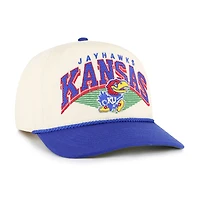 Men's '47 Natural Kansas Jayhawks Pomona Two-Tone Rope Hitch Adjustable Hat