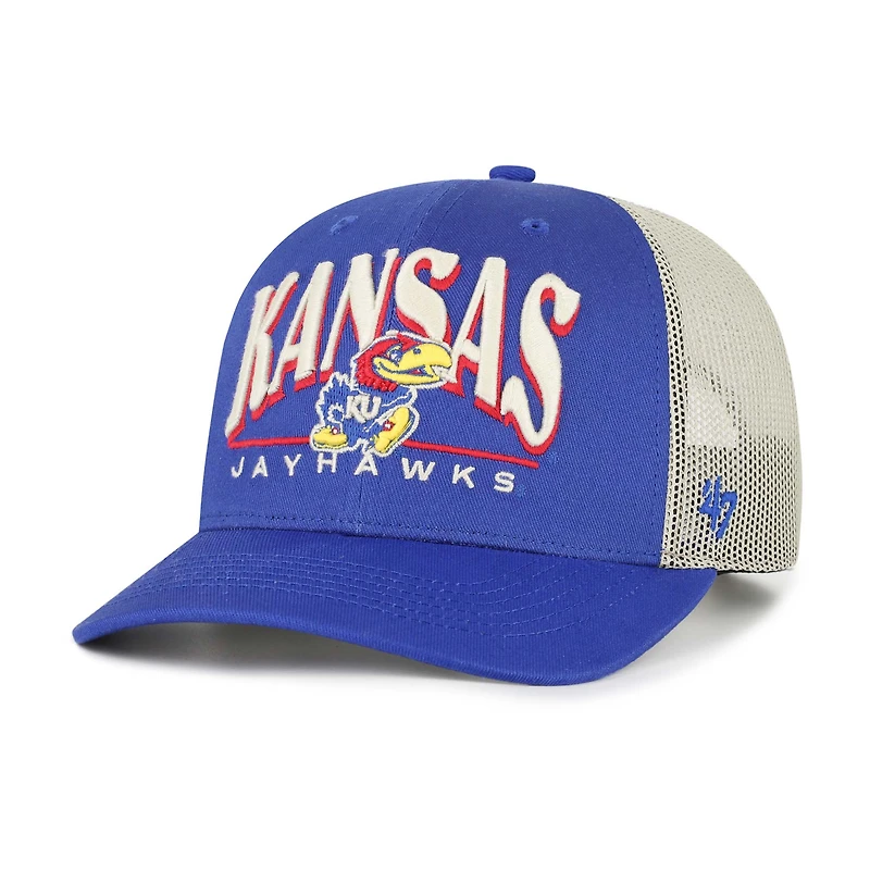 Casquette de camionneur ajustable « 47 Royal Kansas Jayhawks Arid » pour homme
