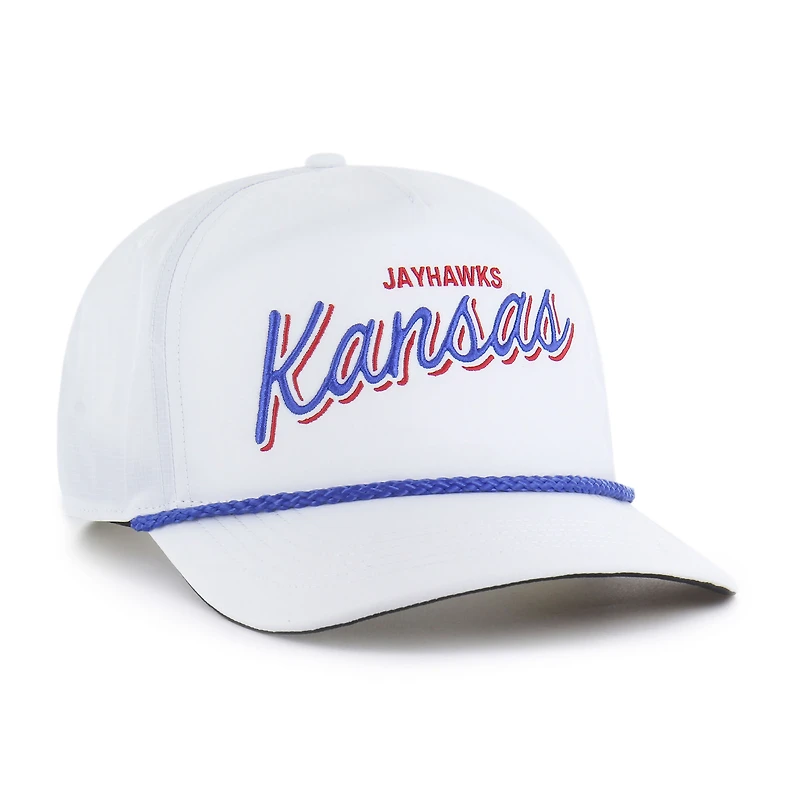 Men's '47  White Kansas Jayhawks Fairway Hitch Adjustable Hat