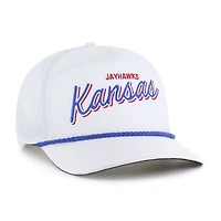 Men's '47  White Kansas Jayhawks Fairway Hitch Adjustable Hat