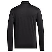 Men's adidas Black Kansas Jayhawks Half-Zip Golf Jacket