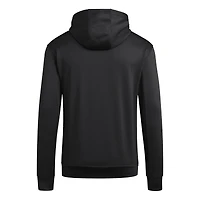 Sweat à capuche en polaire adidas noir Kansas Jayhawks Locker Logo pour homme