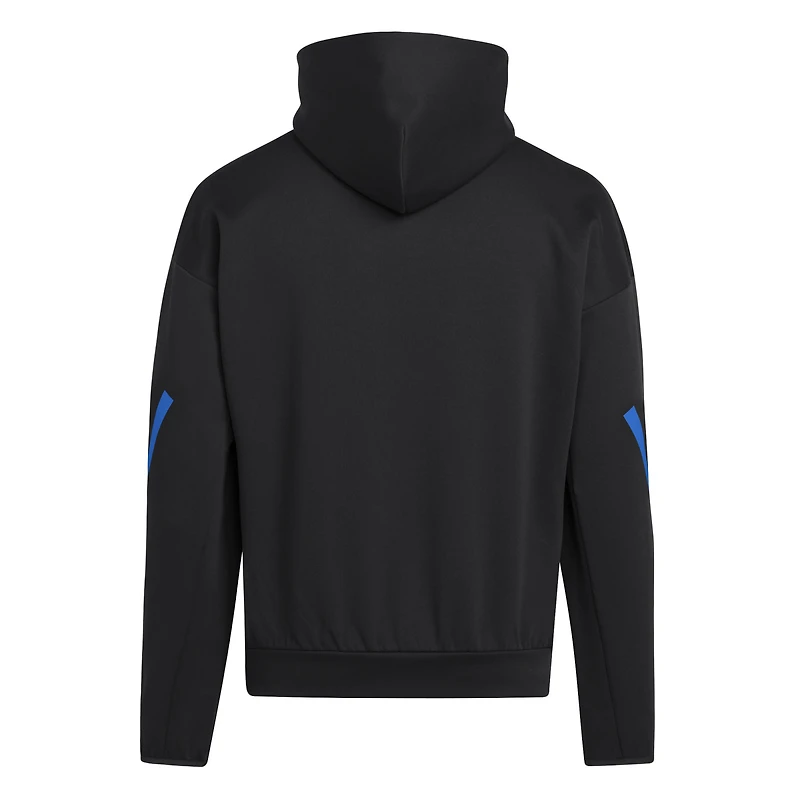 Sweat à capuche adidas Kansas Jayhawks Z.N.E. noir pour homme