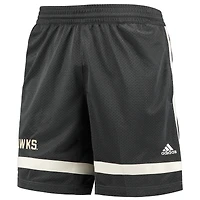 Short de basket-ball rétro inversé Kansas Jayhawks adidas charbon pour hommes