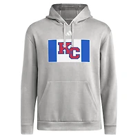 Men's adidas  Gray Kansas Jayhawks KC Pullover Hoodie