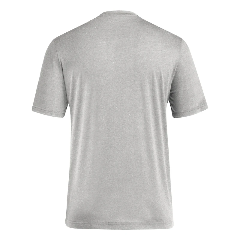 Men's adidas Gray Kansas Jayhawks Locker Swish Tri-Blend T-Shirt