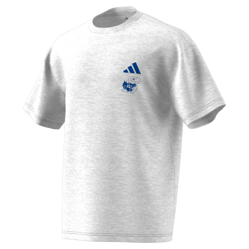 Men's adidas Gray Kansas Jayhawks Off-Court T-Shirt