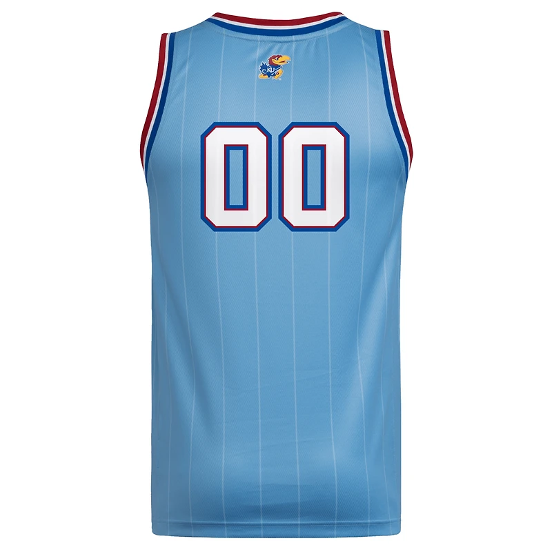 Maillot réplique Swingman bleu clair adidas #00 des Kansas Jayhawks pour homme