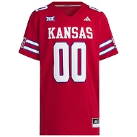 Men's adidas #00 Red Kansas Jayhawks  Alternate Premier Jersey