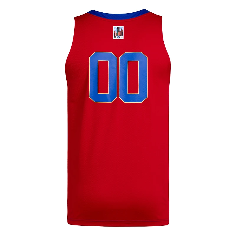 Men's adidas #00 Royal/Red Kansas Jayhawks Black History Month Basketball Jersey