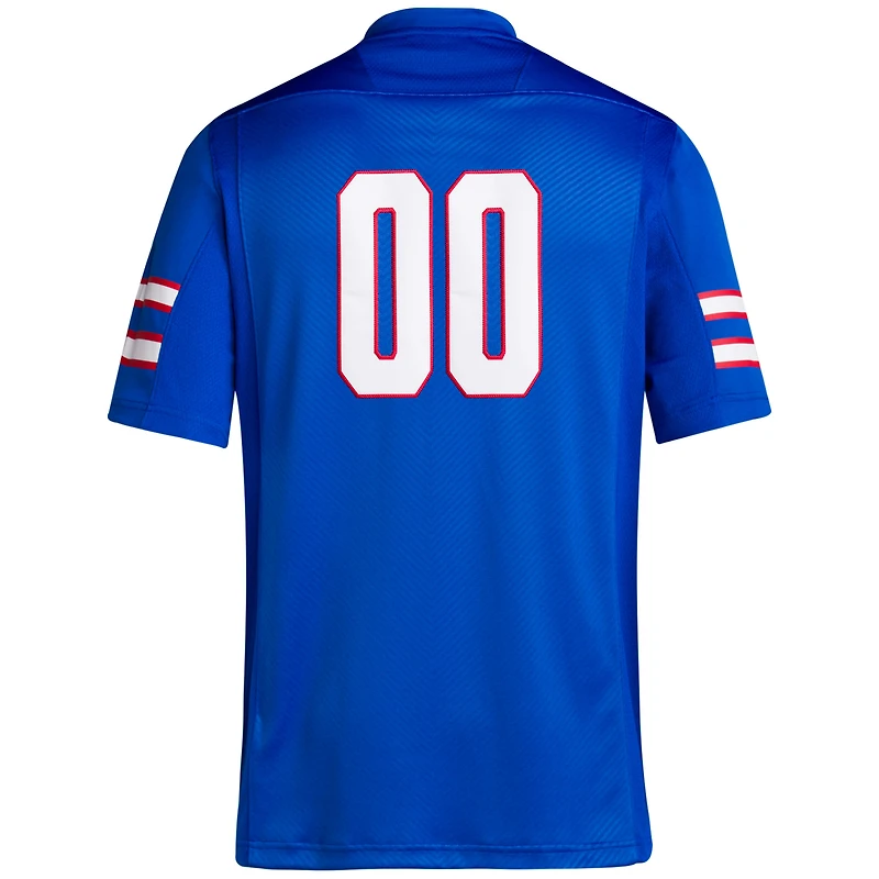 Adidas #00 Royal Kansas Jayhawks Premier Maillot de football pour homme