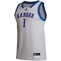 Maillot adidas # Gris Kansas Jayhawks Swingman pour hommes