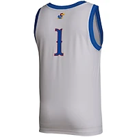 Maillot adidas # Gris Kansas Jayhawks Swingman pour hommes