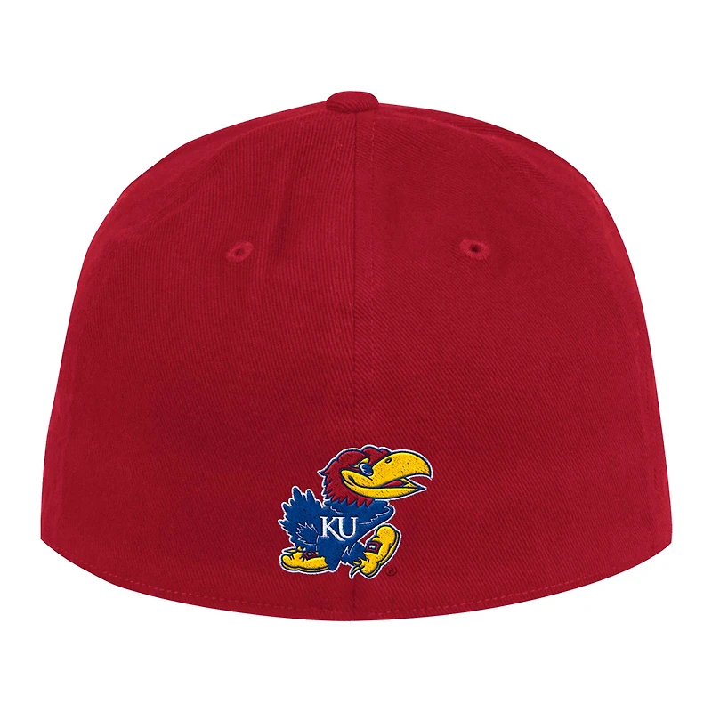 Casquette Adidas Kansas Jayhawks Chant Flex pour hommes, rouge
