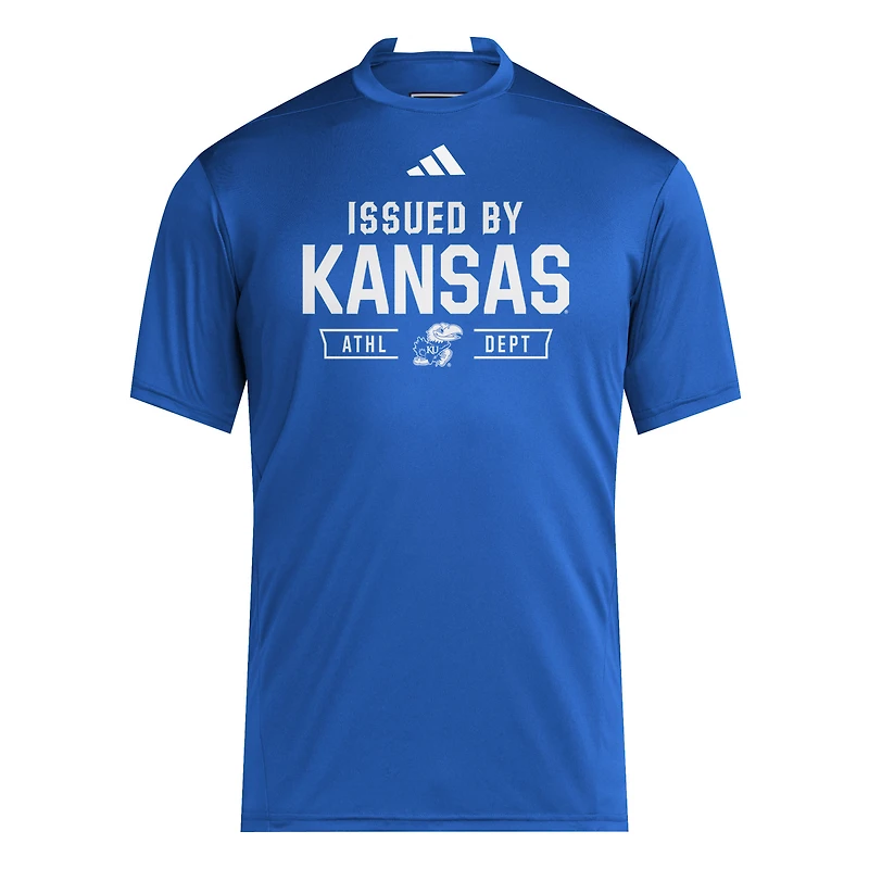 Men's adidas Royal Kansas Jayhawks 2025 Training Performance Team T-Shirt