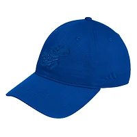 Casquette ajustable à visière souple adidas Royal Kansas Jayhawks Fashion adicolor pour homme