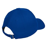 Casquette ajustable à visière souple adidas Royal Kansas Jayhawks Fashion adicolor pour homme
