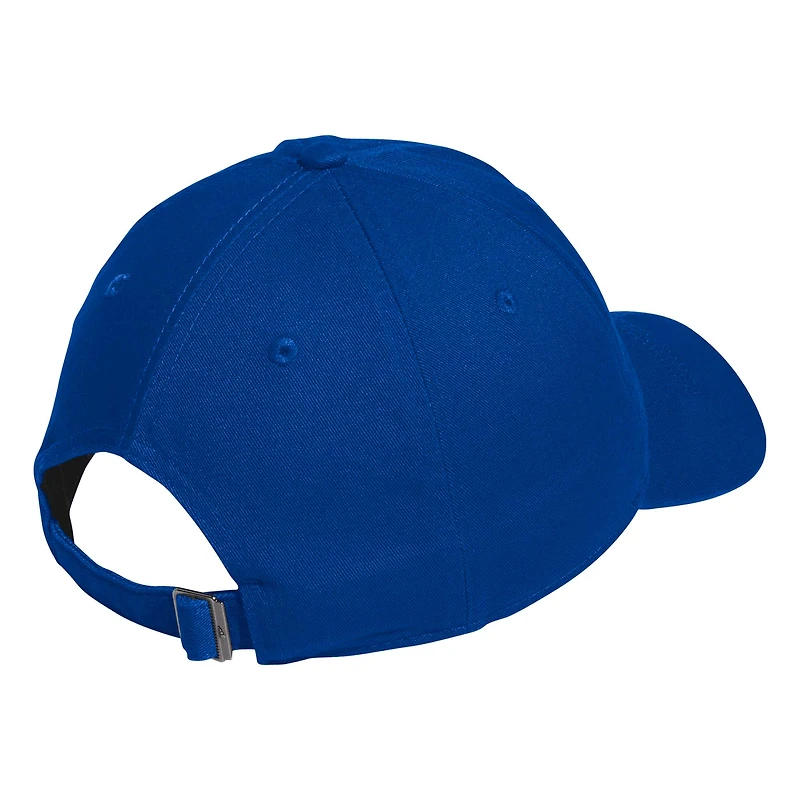 Casquette ajustable souple avec logo pour vestiaire des Royal Kansas Jayhawks adidas pour hommes