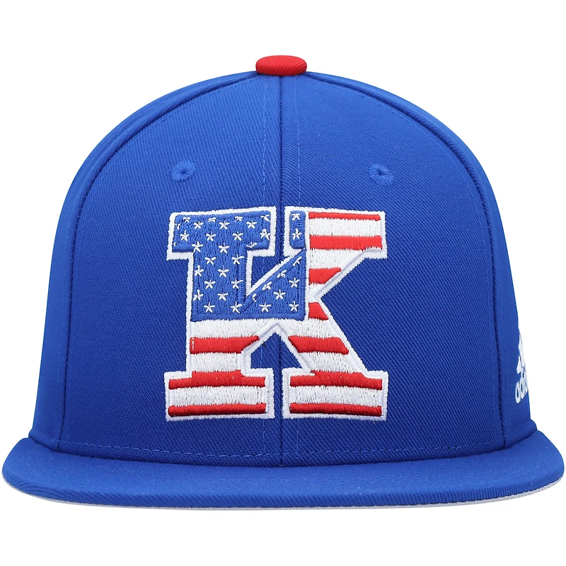 Men's adidas Royal Kansas Jayhawks On-Field Baseball Fitted Hat