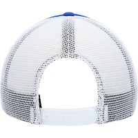 Men's adidas Royal Kansas Jayhawks Script Trucker Snapback Hat