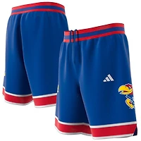 Short de basket-ball adidas Royal Kansas Jayhawks Swingman Replica pour homme