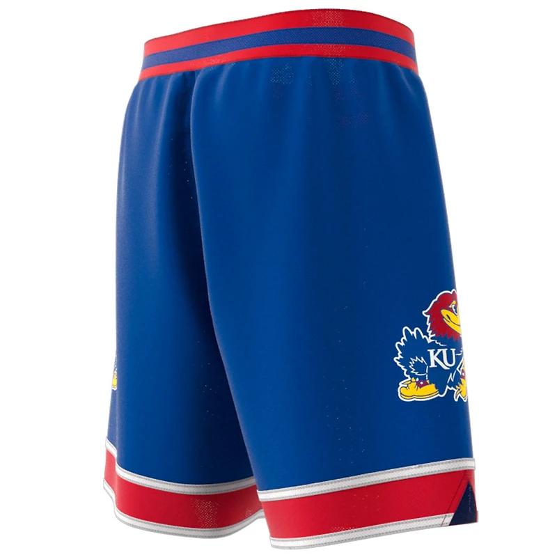 Short de basket-ball adidas Royal Kansas Jayhawks Swingman Replica pour homme