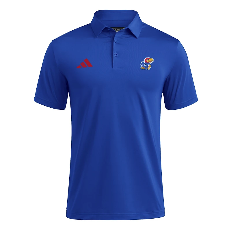 Polo adidas Royal Kansas Jayhawks Ultimate 365 pour homme