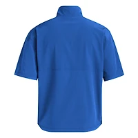 Pull à manches courtes tissé adidas Royal Kansas Jayhawks pour homme