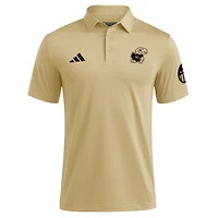 Polo adidas Tan Kansas Jayhawks Salute to Service Ultimate365 Solid pour homme