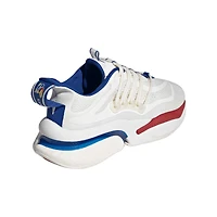 Chaussures adidas Kansas Jayhawks Alphaboost V1 Sustainable BOOST pour hommes, blanc/rouge