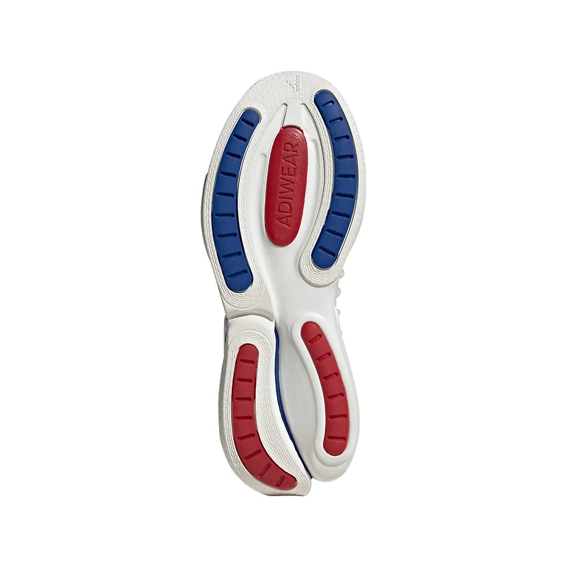 Chaussures adidas Kansas Jayhawks Alphaboost V1 Sustainable BOOST pour hommes, blanc/rouge