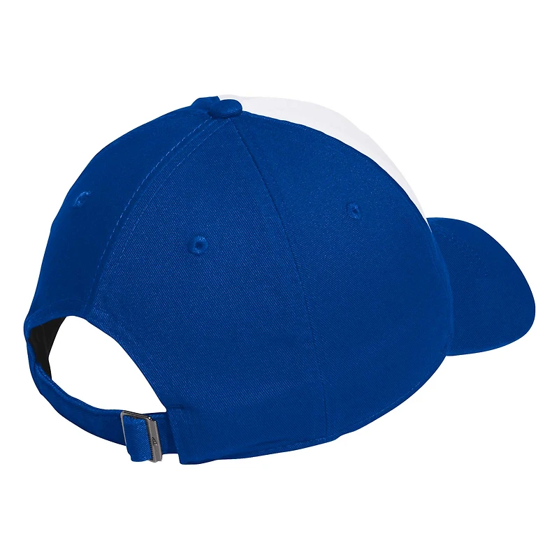 Casquette ajustable adidas Jayhawks du Kansas Jayhawks pour hommes, blanc/royal