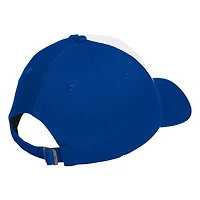 Casquette ajustable adidas Jayhawks du Kansas Jayhawks pour hommes, blanc/royal
