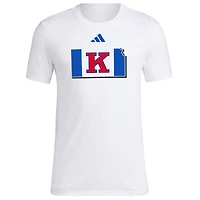 V110985 Kansas NCAA ADI KU Basketball State Outline Fresh SS Tee TEEMENSCR JZ0937 - Bball