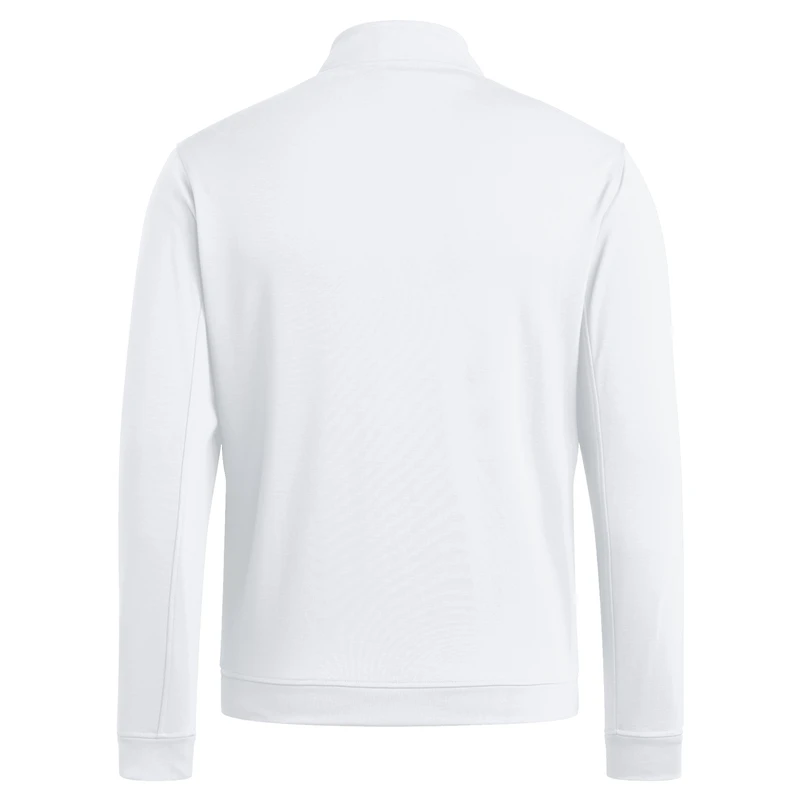 Veste adidas blanche Kansas Jayhawks Elevated à quart de zip pour homme