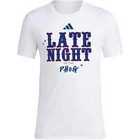 Men's adidas White Kansas Jayhawks Late Night the Phog T-Shirt