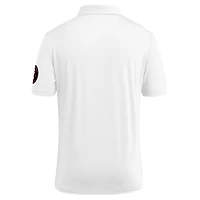Men's adidas White Kansas Jayhawks Wear Pink Breast Cancer Awareness Polo