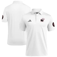 Men's adidas White Kansas Jayhawks Wear Pink Breast Cancer Awareness Polo