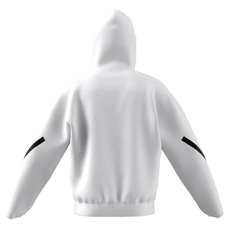 Men's adidas White Kansas Jayhawks Z.N.E. Full-Zip Hoodie
