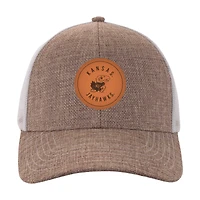 Men's Ahead Tan/White Kansas Jayhawks Pregame Adjustable Hat