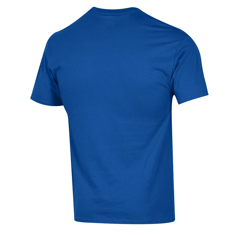 Men's Champion Royal Kansas Jayhawks Basic Arch T-Shirt