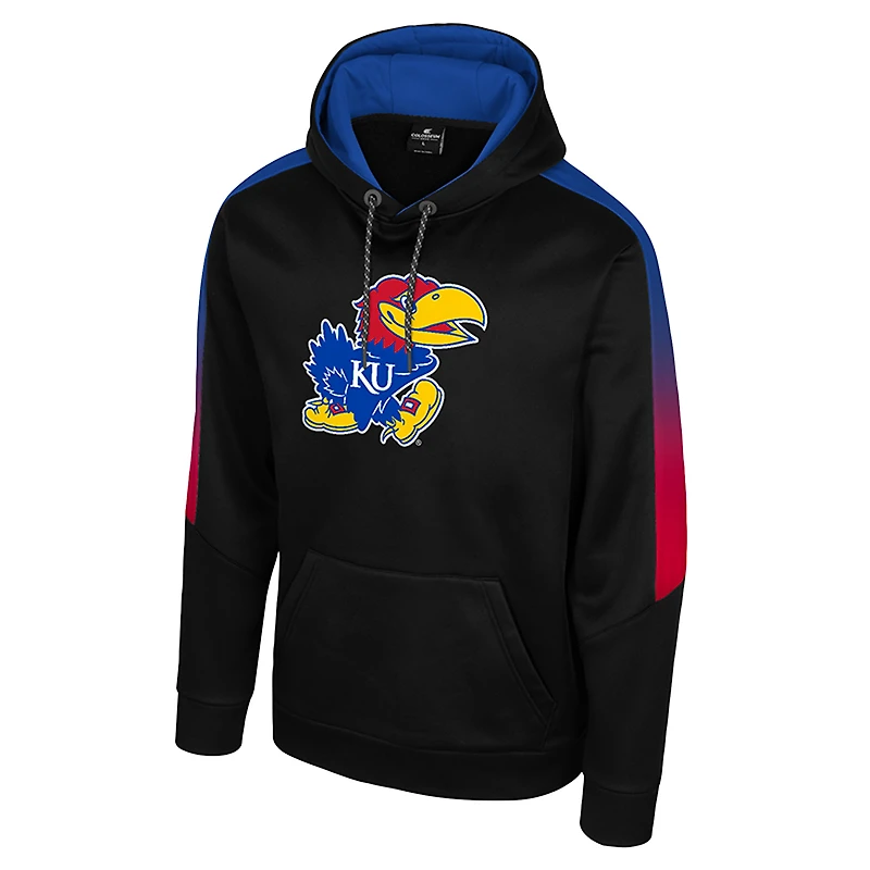 Sweat à capuche noir The Gang Blackout pour homme des Kansas Jayhawks Colosseum