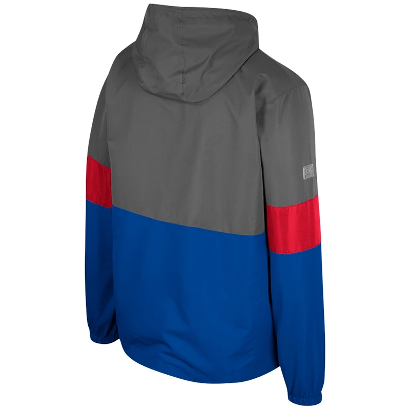 Veste entièrement zippée Colosseum Charcoal Kansas Jayhawks Miles pour hommes