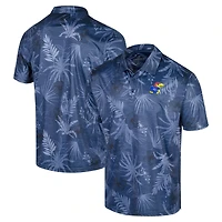 Men's Colosseum Royal Kansas Jayhawks Big & Tall Palms Polo