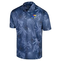 Men's Colosseum Royal Kansas Jayhawks Big & Tall Palms Polo