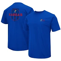 Men's Colosseum Royal Kansas Jayhawks OHT Military Appreciation T-Shirt