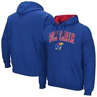 Men's Colosseum  Royal Kansas Jayhawks Rally Cry Fleece Hoodie
