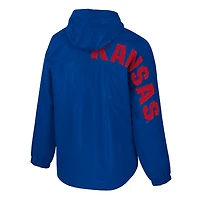 Veste anorak à demi-zip Colosseum Royal Kansas Jayhawks Reloaded pour homme