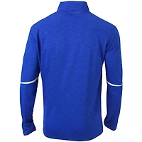 Men's Columbia Royal Kansas Jayhawks Scorecard Quarter-Zip Jacket