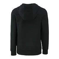 Men's Cutter & Buck  Black Kansas Jayhawks Alumni Logo Roam Eco Recycled Half-Zip Pullover Hoodie